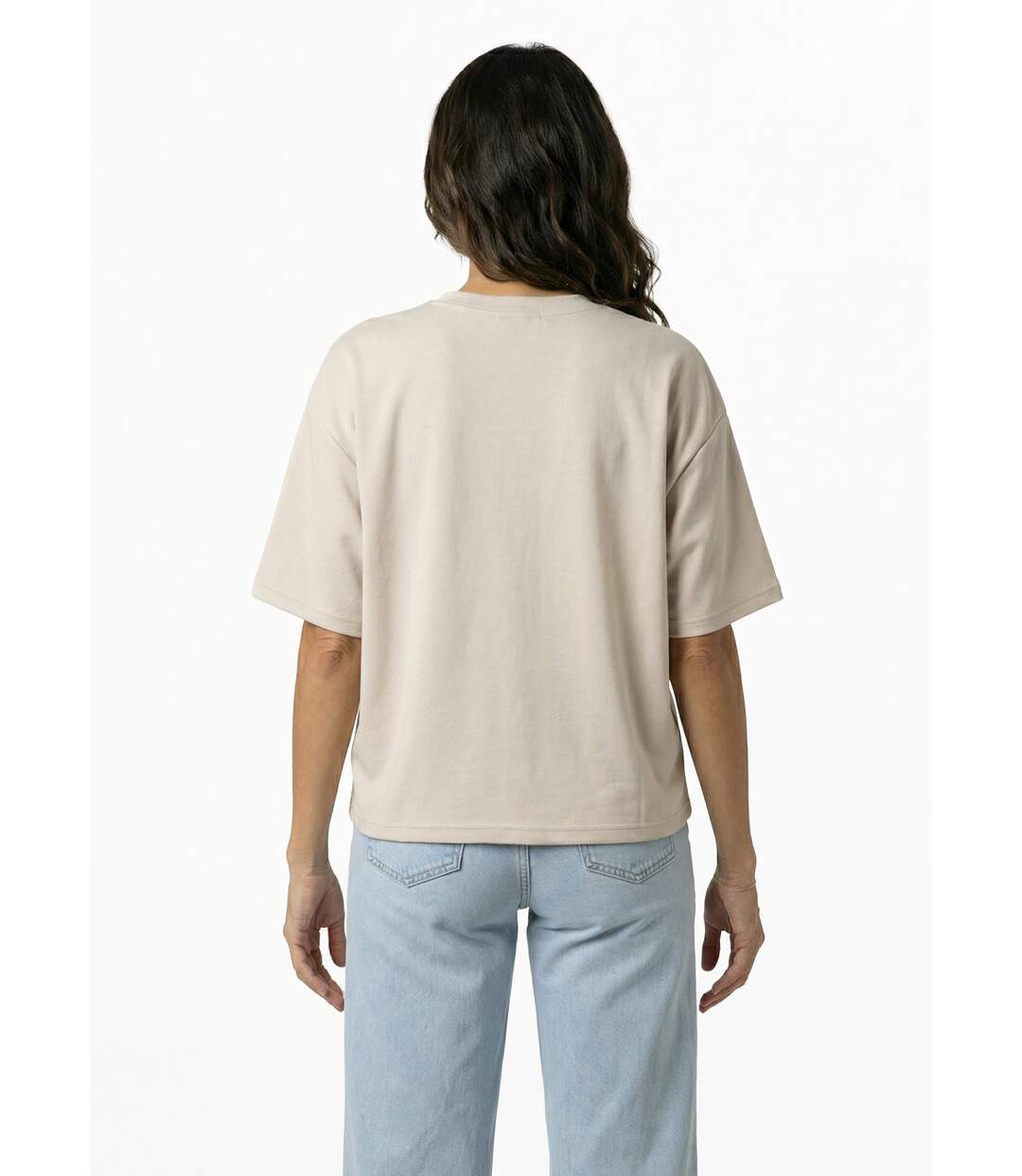 T-shirt loose extensible manches courtes-2