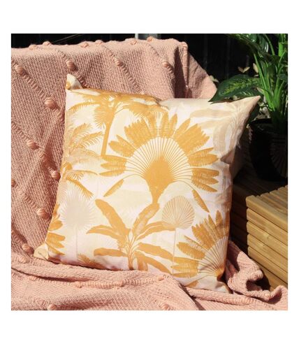 Evans Lichfield Palm Tree Outdoor Cushion Cover (Ochre Yellow) (One Size) - UTRV2521