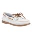 Chaussures Bateau Authentic Femme Blanc Marron Pâle Sperry-1