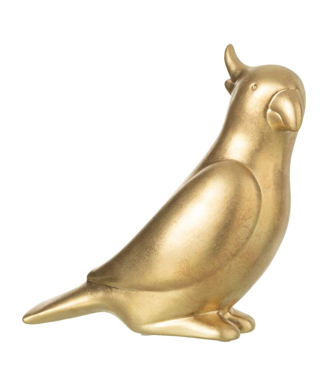 Statuette Déco Perroquet 24cm Or-1