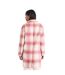 Womens/ladies Plaid Coat Pink Hugo-3