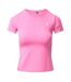 T-shirt Motif/style Logo Brodé Femme Rose Œillet Gym King-2