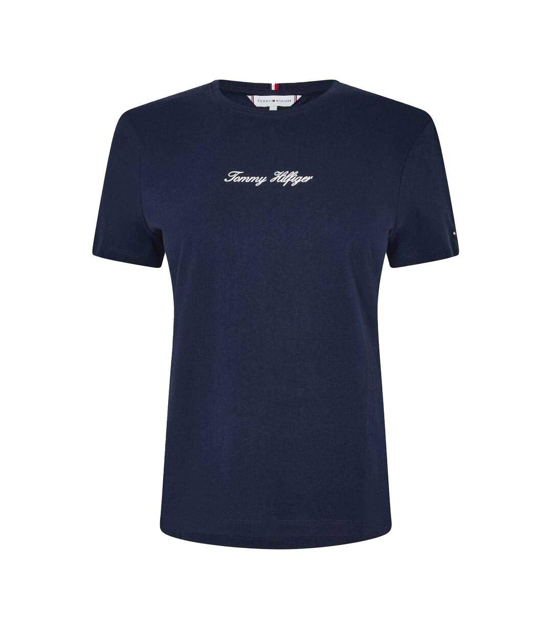 T-shirt Motif/style Texte Femme Bleu Marine Foncé Tommy Hilfiger-1