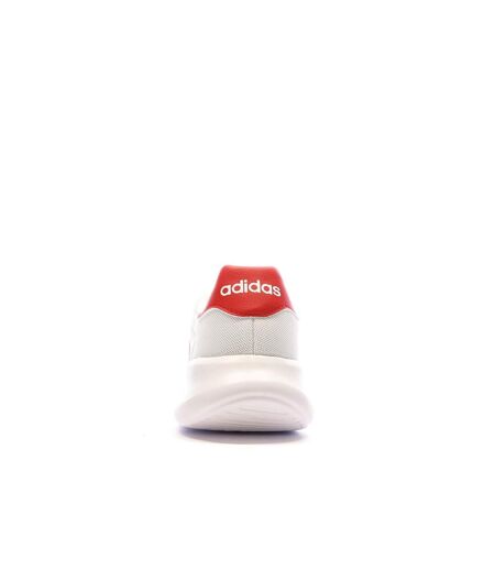 Baskets blanches/rouges homme adidas lite racer 3.0