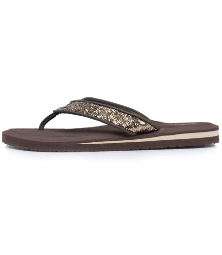 Isotoner Tongs femme très confortables, tiges larges