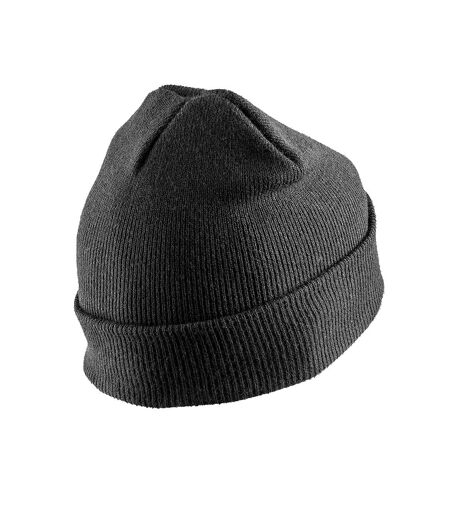 Unisex adult double knit printable beanie black Result