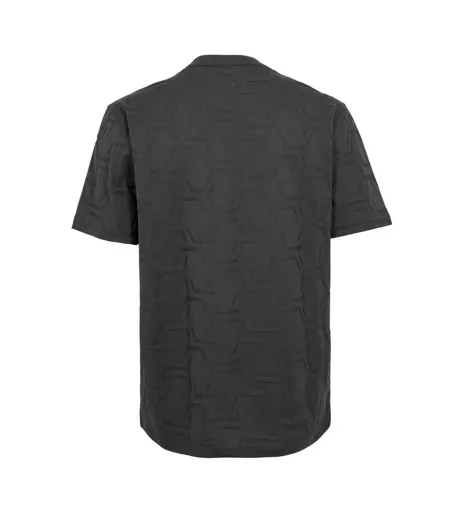 T-shirt Hexaquilt Homme Bleu Foncé Boss