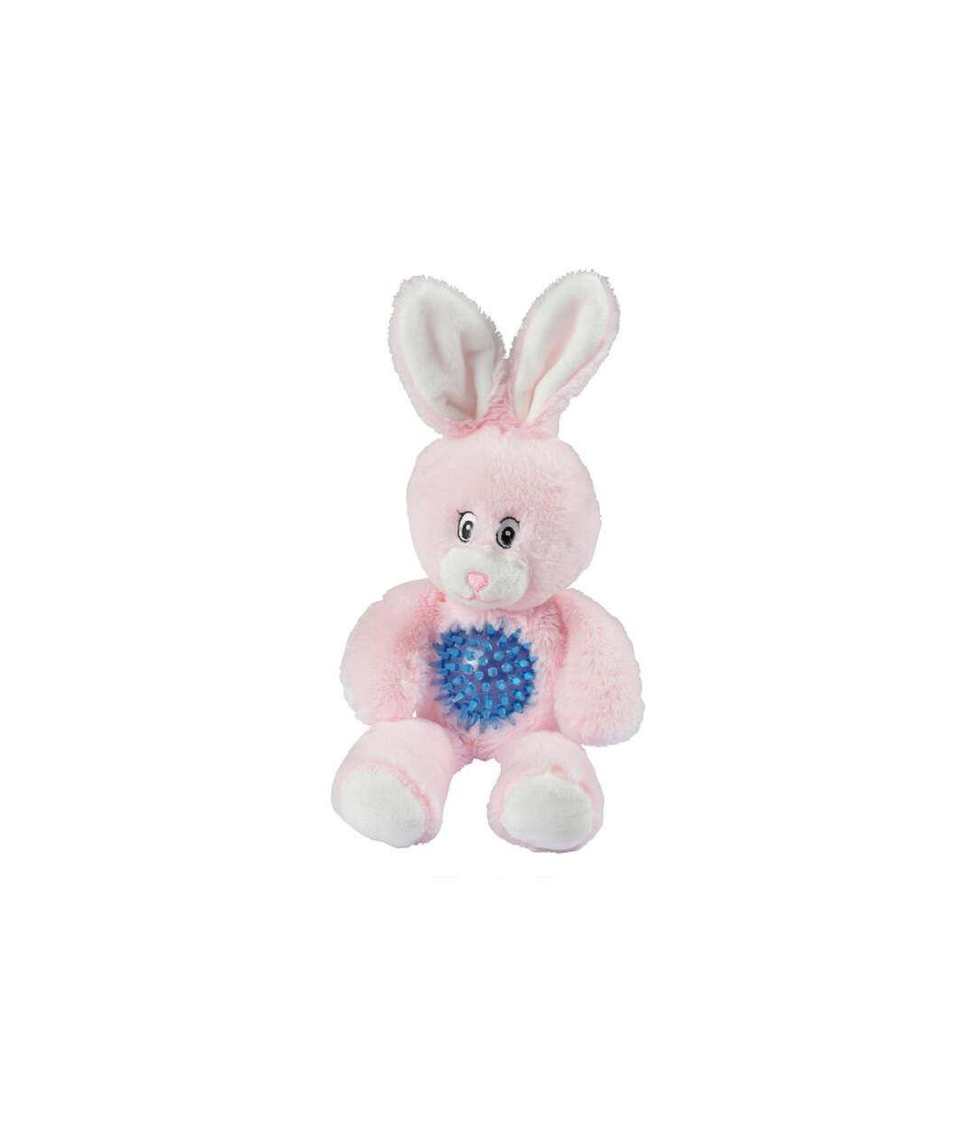 Jouet pour Chien Sonore Pitchou le Lapin 27cm Rose-1