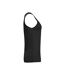 Womens/ladies Tank Top Black Cottover-4
