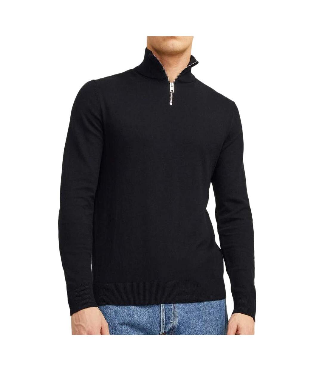 Pull noir homme jack & jones hemil-1
