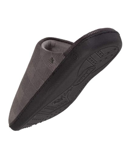 Isotoner Chaussons Mules homme brodée