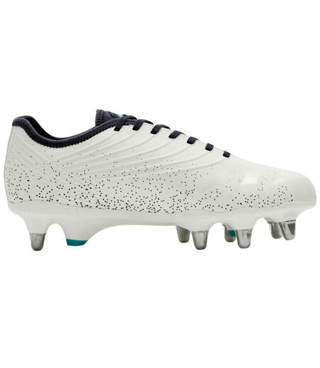 Mens Stampede Groundbreak Pro Soft Ground Rugby Boots White Canterbury