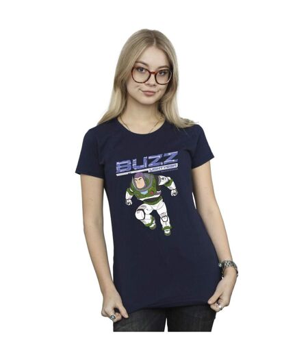 Disney T-shirt en coton Femme/Ladies Lightyear Buzz Jump To Action (Bleu marine) - UTBI29164