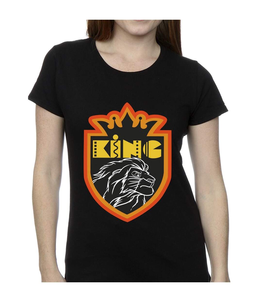 Disney - T-shirt THE LION KING CREST - Femme (Noir) - UTBI25263-3