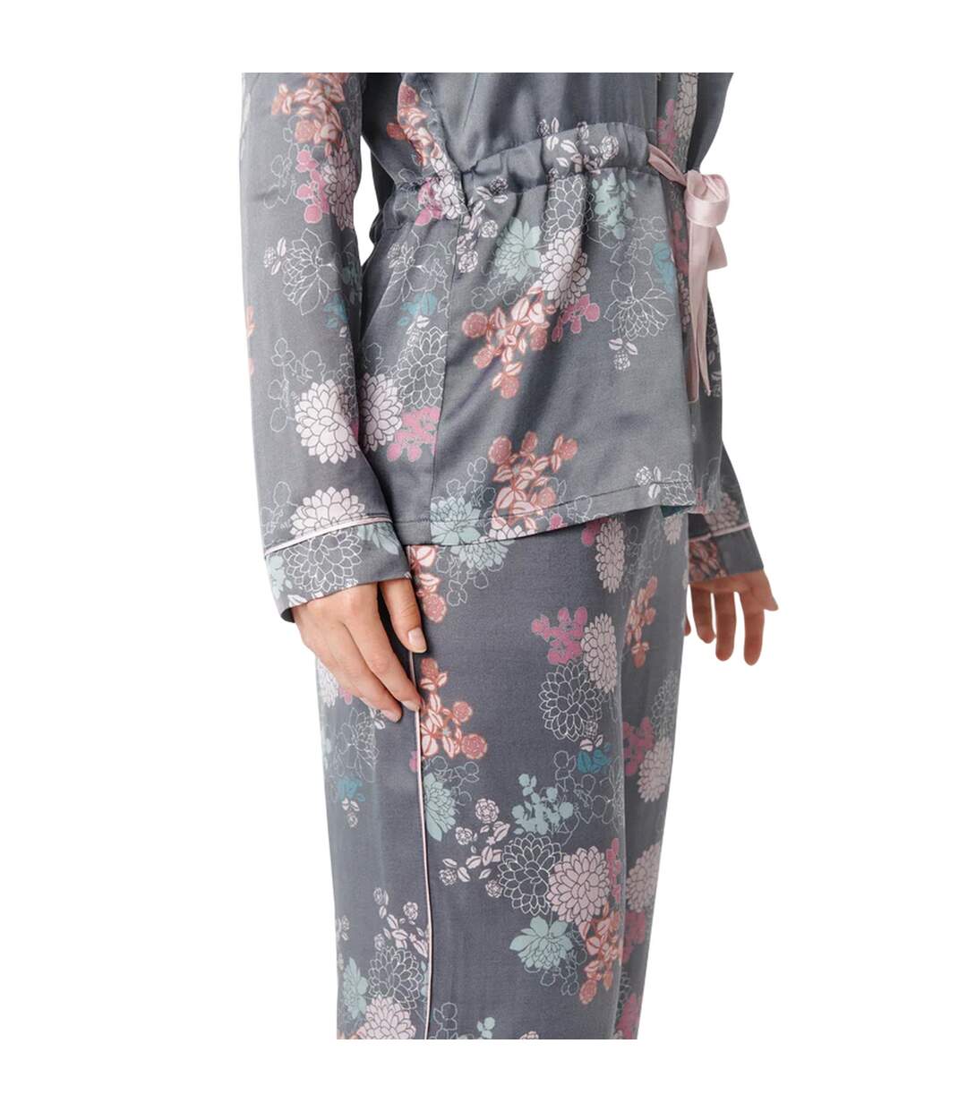 Haut De Pyjama Motif/style Floral Nancy Femme Gris CCDK Copenhagen-4