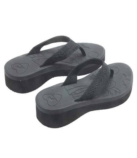 Tongs tizzy femme noir Rocket Dog