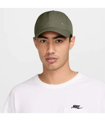 Casquette De Baseball Motif/style Swoosh Vert Kaki Argenté Nike