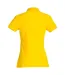 Womens/ladies Plain Polo Shirt Lemon Clique-2