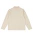 Mens Altius Waffle Long-sleeved Polo Shirt Ecru Prevu-3