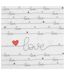 Lot de 20 Serviettes en Papier New Love 33x33cm Blanc-1