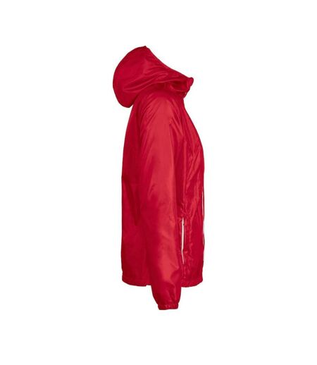 Womens/ladies Fastplant Jacket Red Printer RED