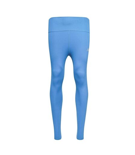Womens/ladies Harmony Logo High Rise Leggings Blue New Balance