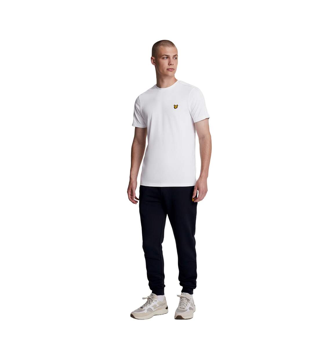 T-shirt de sport tape pour hommes blanc Lyle & Scott-3