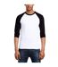 T-shirt Valueweight Homme Blanc Noir Fruit Of The Loom-3