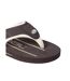 Tongs Motif/style Logo Jekyl Homme Marron Foncé Animal-4