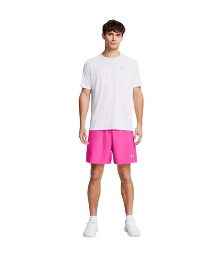Short Entraînement Style En Relief Halfback Homme Rose Under Armour