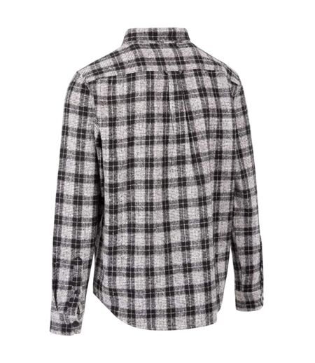 Chemise Manches Longues Motif/style À Carreaux Portlaw Homme Noir Blanc À Carreaux Trespass