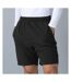 Finden & Hales Womens/Ladies Microfibre Sports Shorts (Black)