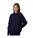Womens/ladies Fleece Hoodie Navy Velvet By Graham & Spencer-2