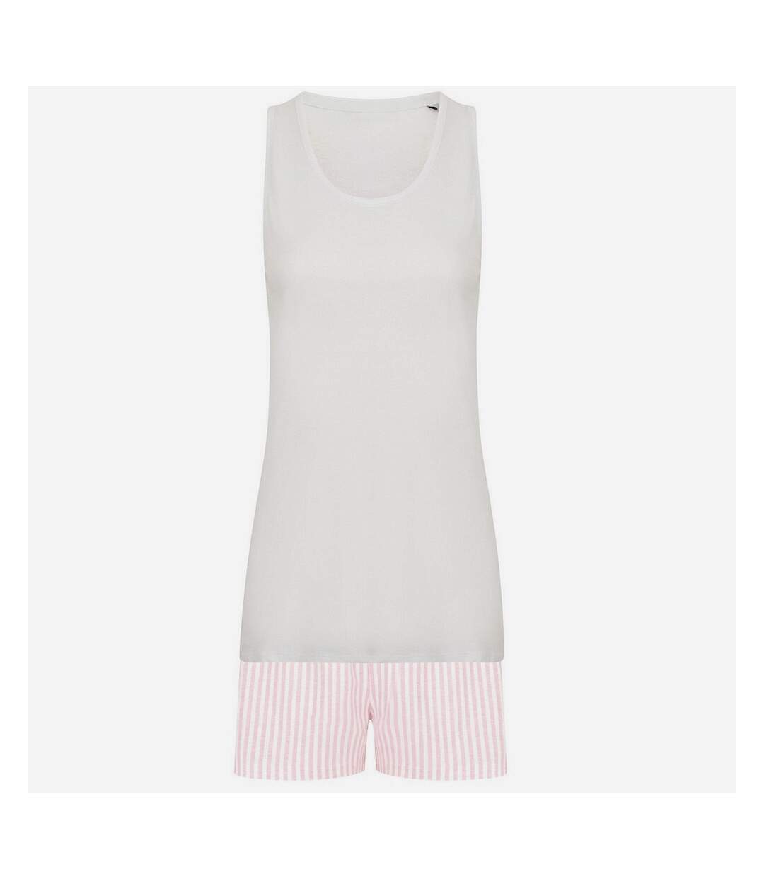 Ensemble de pyjama court femme blanc / rose Towel City