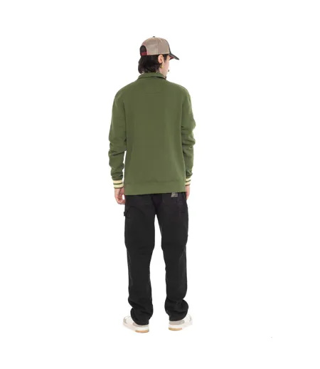 Sweat col montant en molleton avec écusson Alec Vondutch