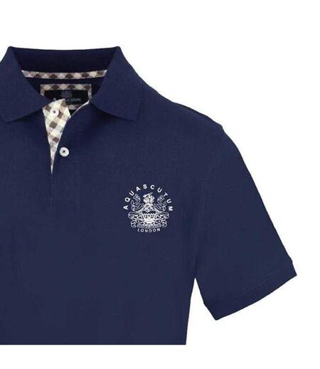 Polo Manches Courtes Homme Bleu Marine Aquascutum