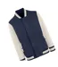 Mens Premium Varsity Jacket Navy Off White HRM-2