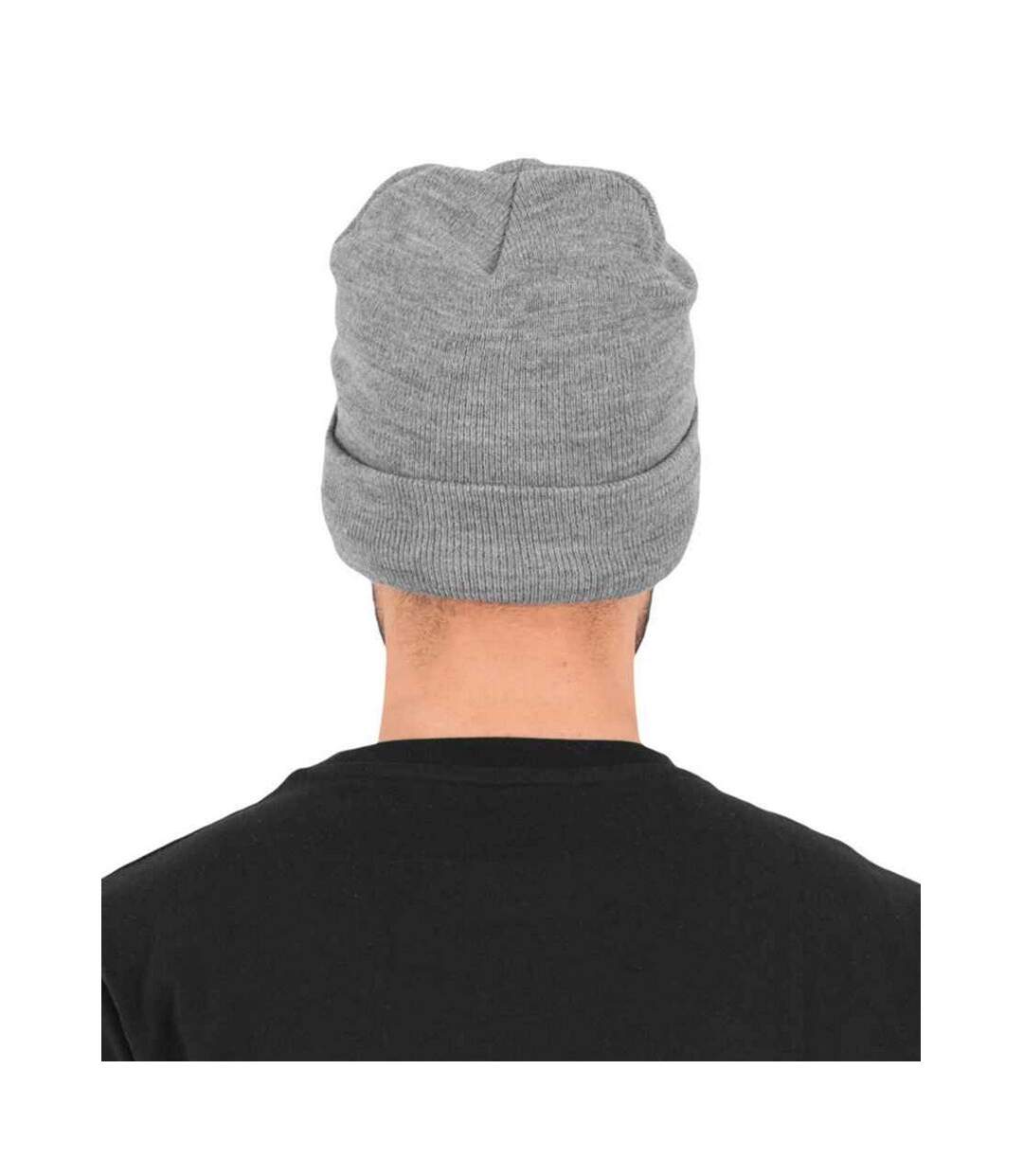 Unisex Adult Heavyweight Beanie Heather Grey Flexfit-2