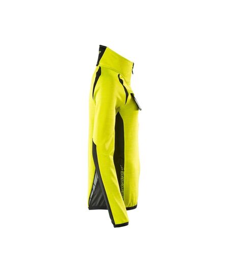 Pull Motif/style Deux Tons Accelerate Safe Femme Jaune Fluo Noir Mascot