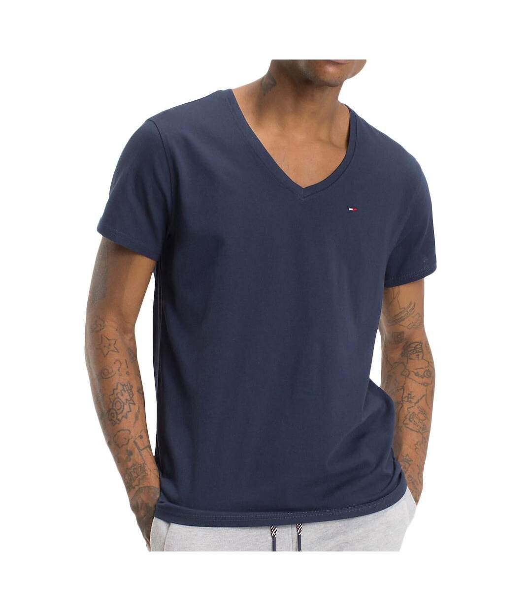 T-shirt marine homme tommy jeans original v-1