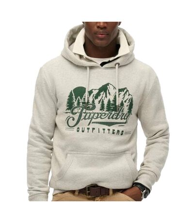 Sweat gris chiné/vert homme superdry outfitters - xxl