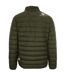 Doudoune Matelassée Motif/style Écusson Homme Vert Plein Sport-2