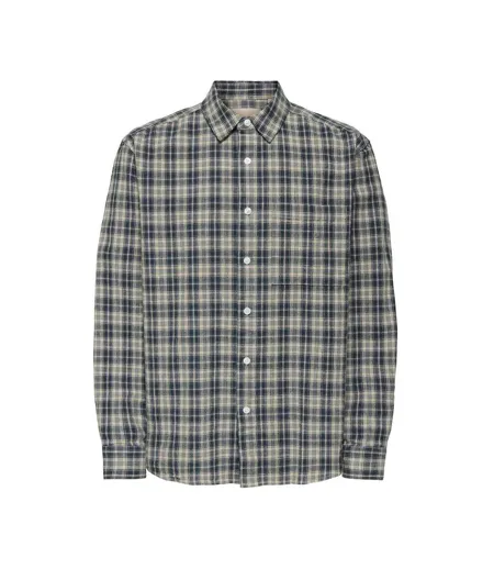 Chemise bleu/gris homme only & sons rafael