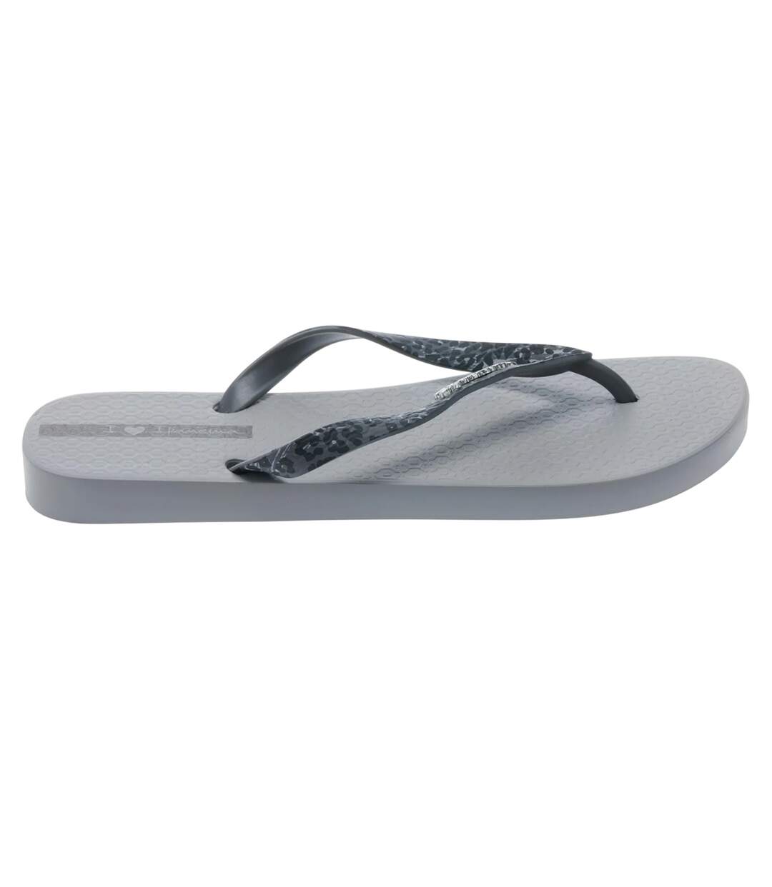 Womens/ladies duna animal print flip flops grey Ipanema-3