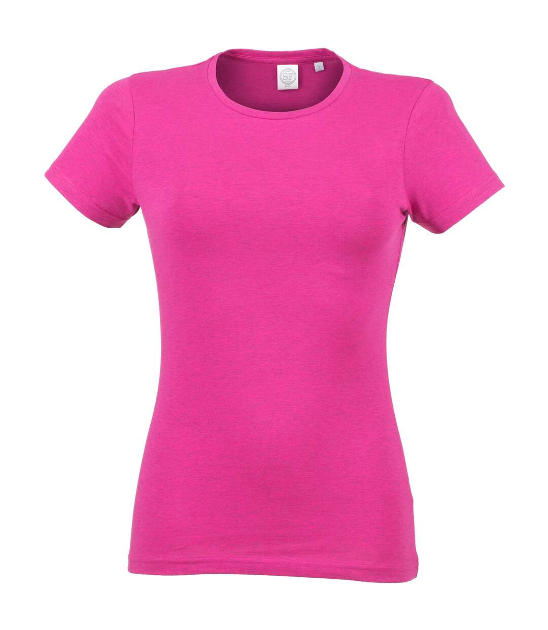 Feel good t-shirt étirable à manches courtes femme rose chiné Skinni Fit