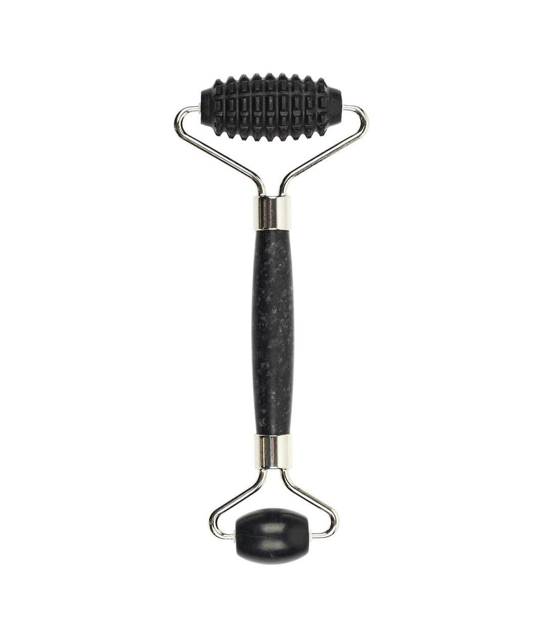 Rouleau de Massage 2 en 1 Jade 14cm Noir-1