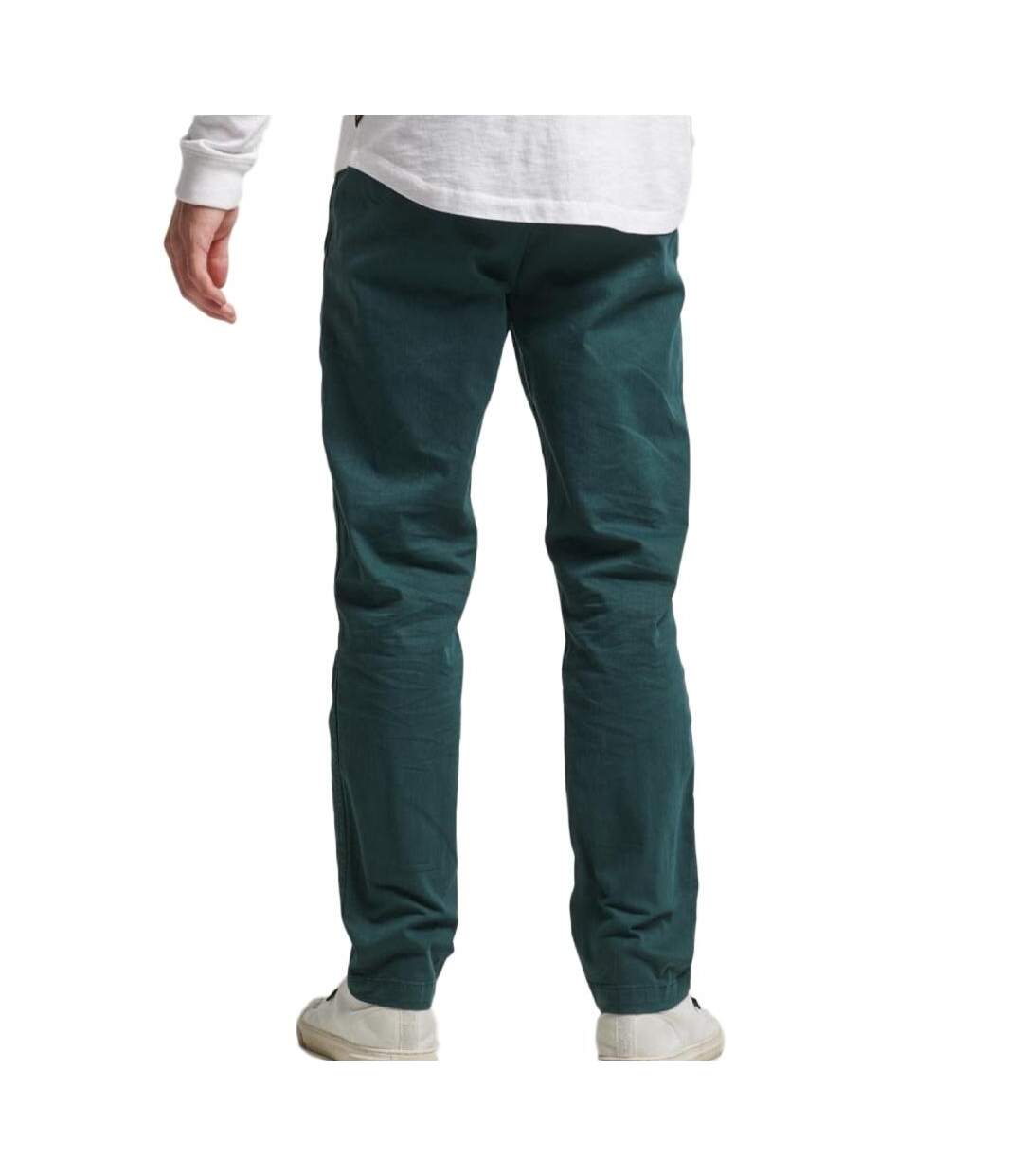 Pantalon Chino Vert Foncé Homme Superdry Officers - W28-L32