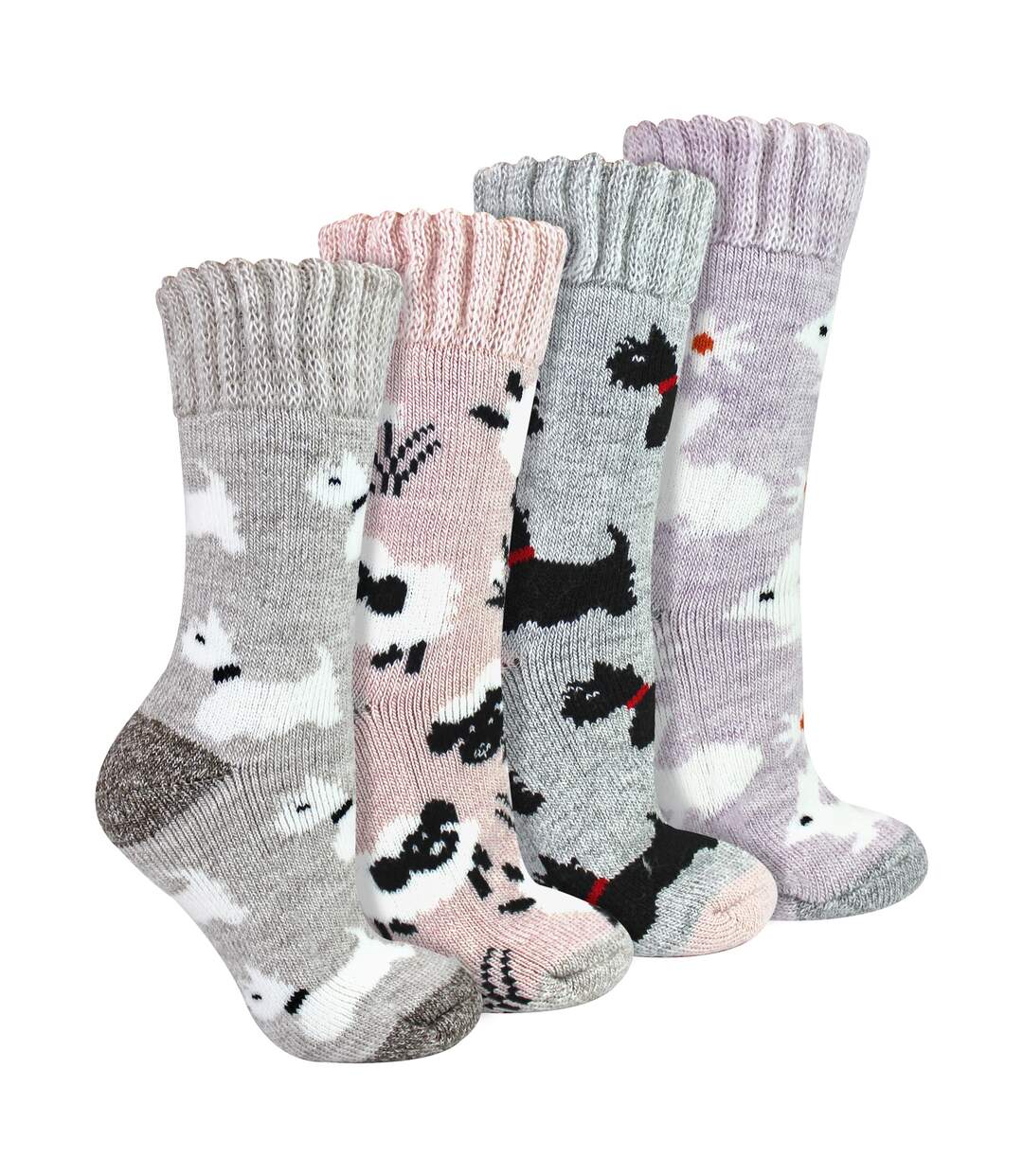 4 Pairs Ladies Thick Warm Bed Socks-3