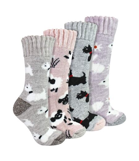 4 Pairs Ladies Thick Warm Bed Socks