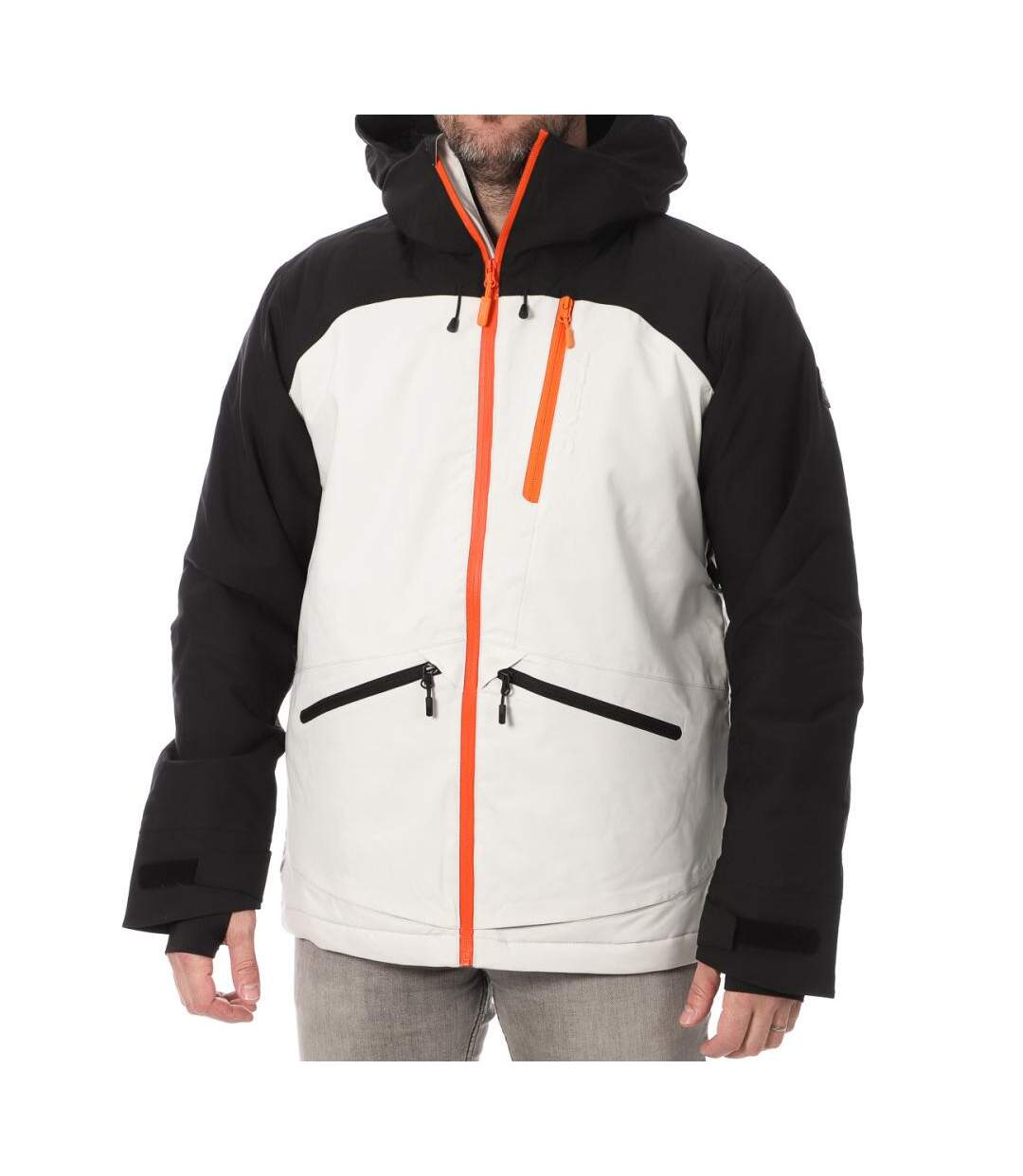 Manteau de ski Jaune Écru/Noir Homme O'Neill Total Disorder - L-1